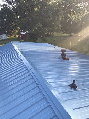 Brand new metal roof