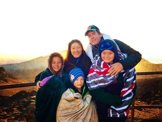 My family at a Haleakala sunrise 3/18.