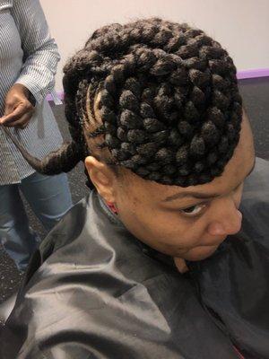 #AfricanHairBraiding #Updo #Braids