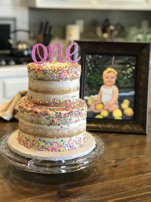 1st birthday funfetti