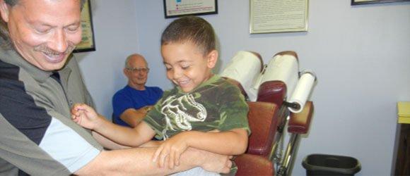 Kids like getting adjusted, because it keeps them healthy naturally without drugs.