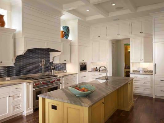 AlliKriste designed this kitchen with beautiful white inset custom cabinetry