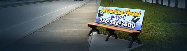 Bus Bench advertising with Waverly Media.