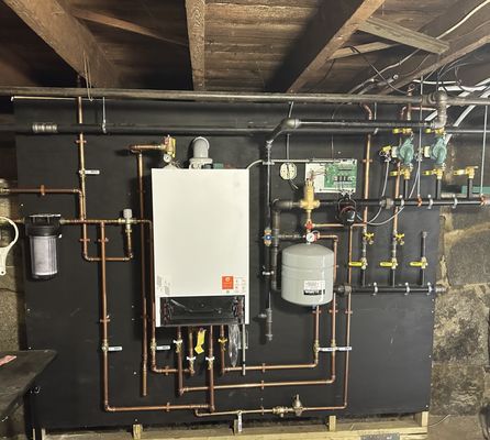 New Viessmann combination boiler / water heater installation.