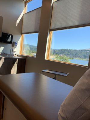 View from exam room