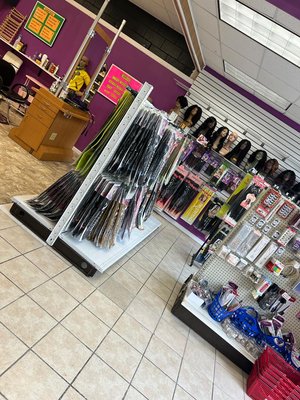 Combs, wigs, braiding hair and more