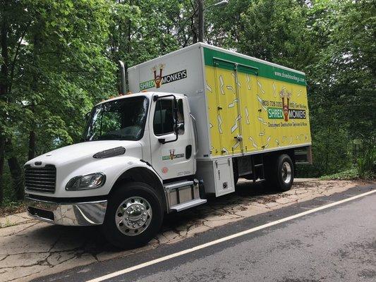 Shred Monkeys driver's love their trucks look at this nice picture sent in by a proud daddy.