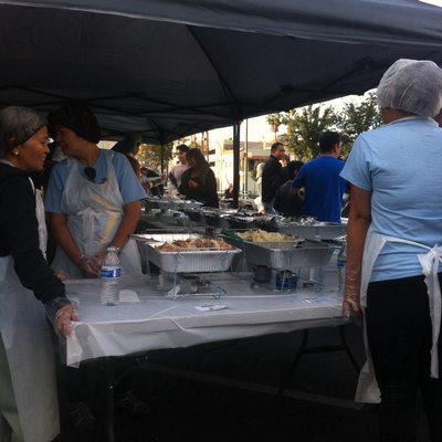 Annual serving thanksgiving meals to the less fortunate.