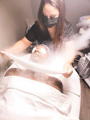 Mens facial and beard treatments