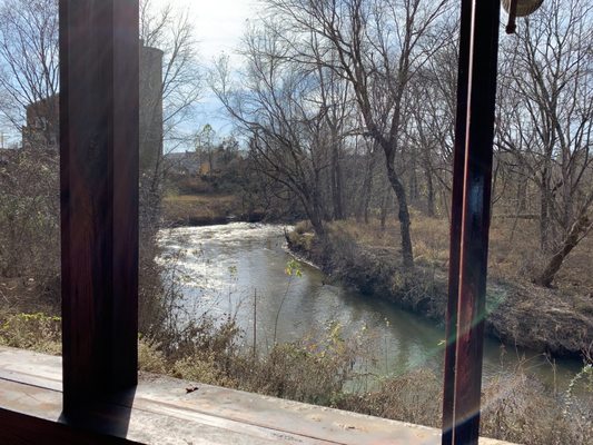 View of the river from out seat