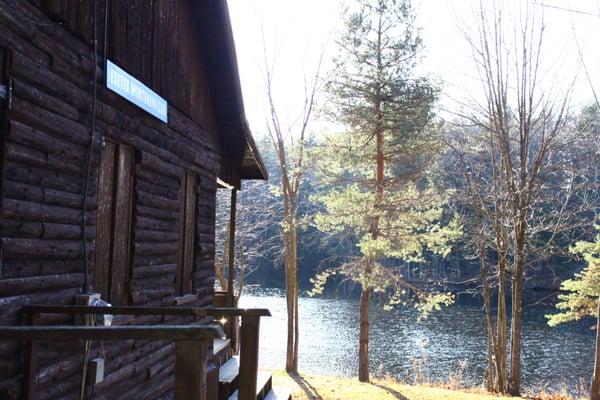 Sportsman's Club cabin and lake