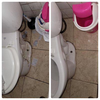 Toilet deep cleaning