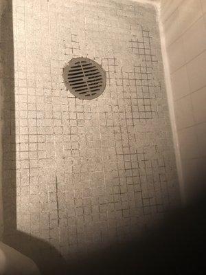 Shower floor complete with funk