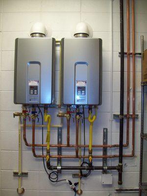 Tank-less water heater installation