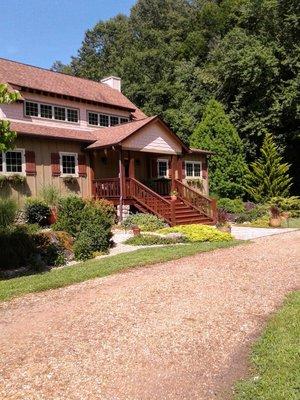 New semi-transparent stain really revitalized the porches on this home.