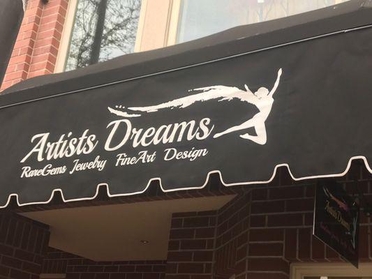 Artists Dreams Storefront Awning