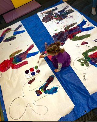 Hands-on learning includes colorful paintings!