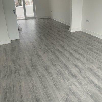 Laminated flooring installations