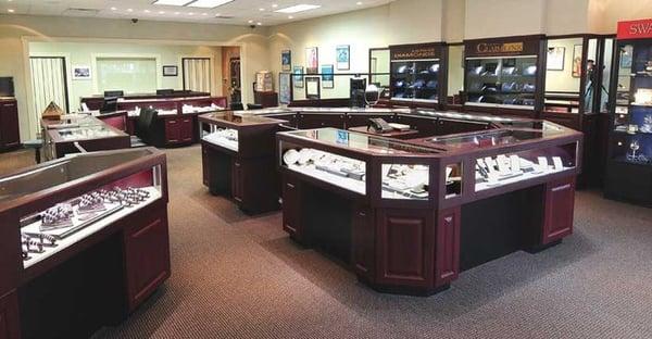 Inside our jewelry store at Claimlink Jewelry Replacement