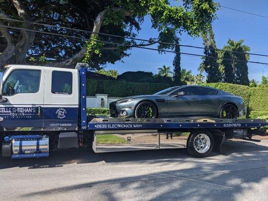 Exotic car towing