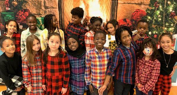 Students celebrated plaid day during spirit week.