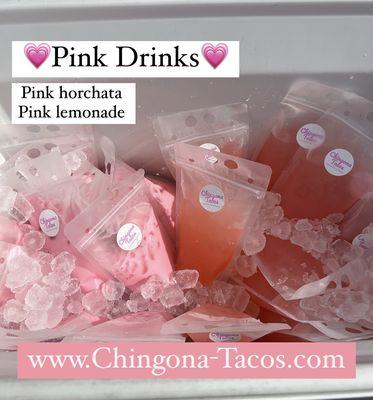 Pink drinks