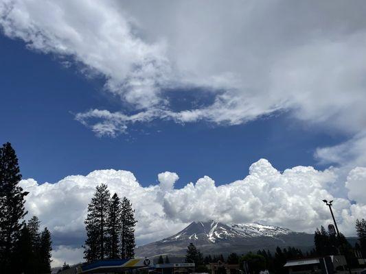 View from McDonald's on the way up to Oregon from California on 5