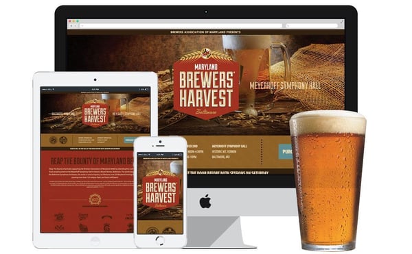 Maryland Brewers' Harvest Logo Design and Website Design