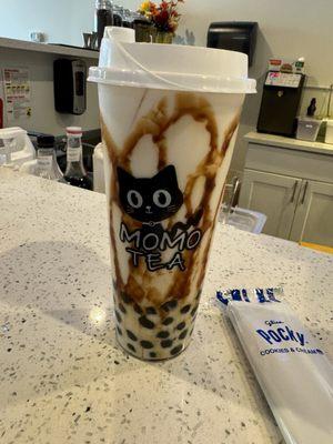 Brown sugar boba tea