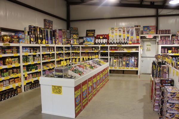 We have a great selection of the best fireworks.