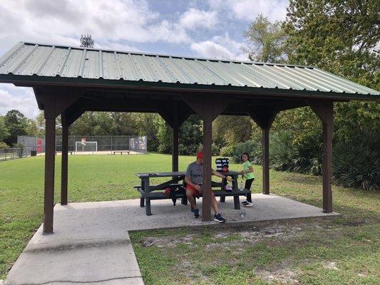 Covered pavilion