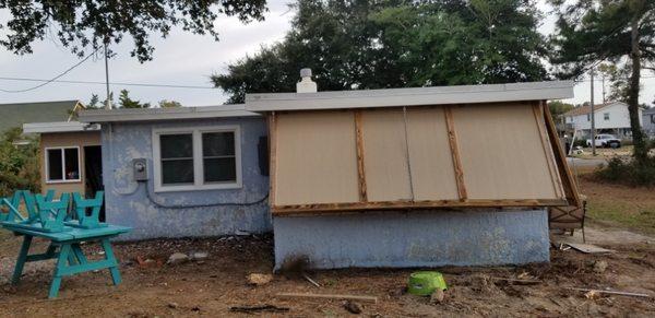 New shutters. Original salvaged wood from the home and new smart board.