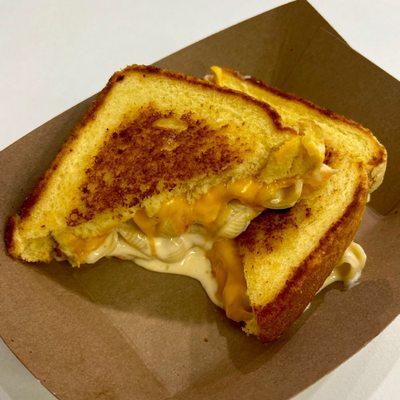 The Hannah Montana - mac and cheese in a grilled cheese. It's the best of both worlds!