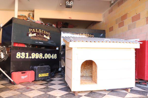 Custom Dog House with removable roof