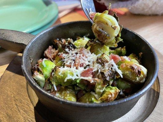 Wood fired Brussel sprouts