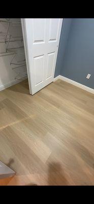 New baseboards and LVP