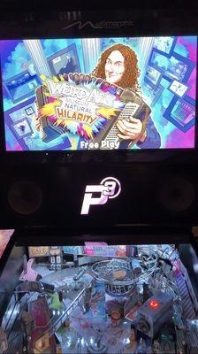 One of the brand new Multitronic P3 Weird Al's Museum of Natural Hilarity! This pinball machine is SOOO much fun!!