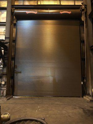 Our Overhead Door Rolling Steel Garage Door with a brown finish!