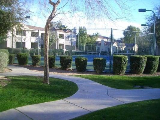 Sunny Scottsdale Vacation Rental Condo - Tennis Courts at the Sunny Scottsdale Vacation Rental Condo are in great shape!