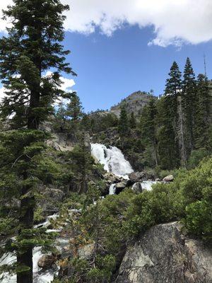 Waterfall a little bit up the hiking trail