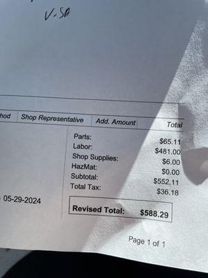 $588 later to mess my car up!