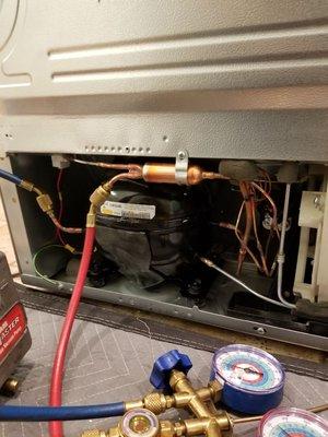 Oak park, LG refrigerator compressor job