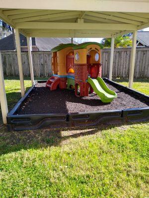 Our Covered Toddler playground!