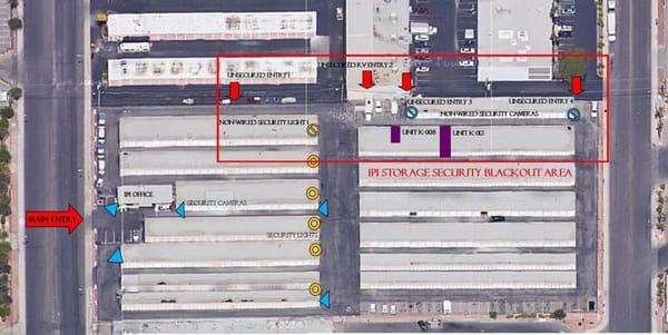 2015 Google Map Arial of IPI Self Storage