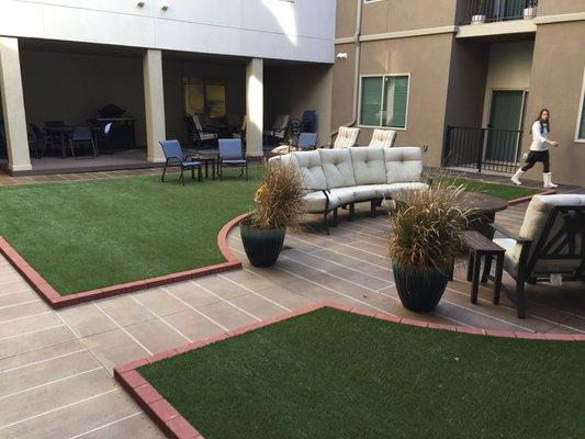 Fusion is the all nylon turf designed to withstand high heat and high traffic.