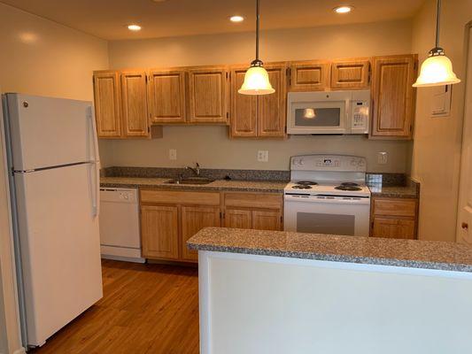 Renovated kitchen in white