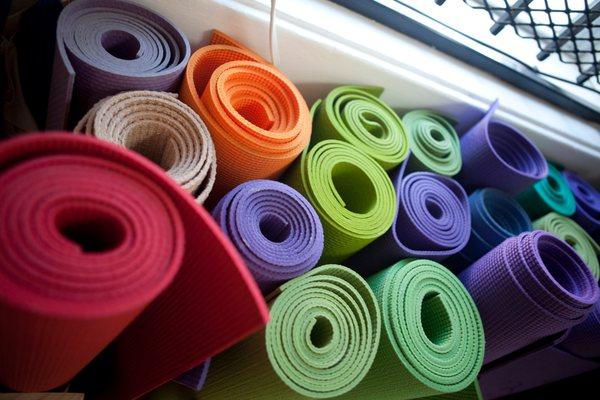 Forget your mat at home? Our eco-friendly mat rental is $2