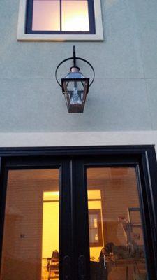 Copper style over door light