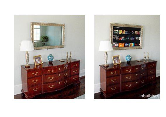 Hidden Mirror TV Frame