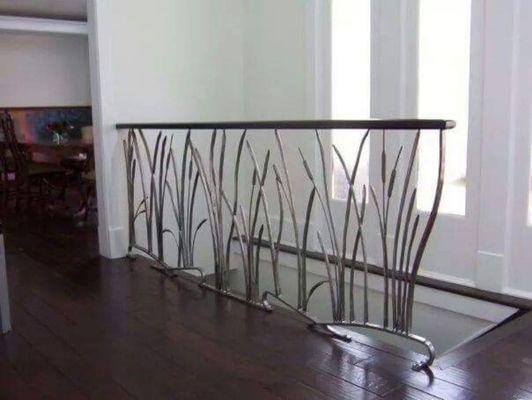 Custom wrought iron interior railing in Livingston NJ